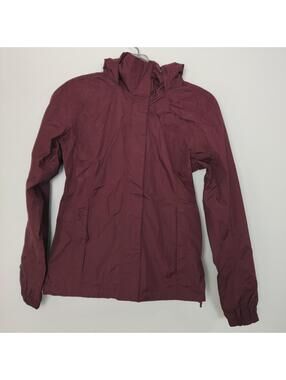 The North Face Women’s Burgundy Hooded Rain Jacket XS
